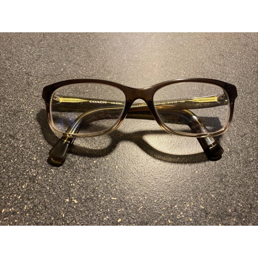 Coach Womens Eyeglasses HC 6089 5400 51-16-135 Olive Brown Gradient/Olive FRAMES